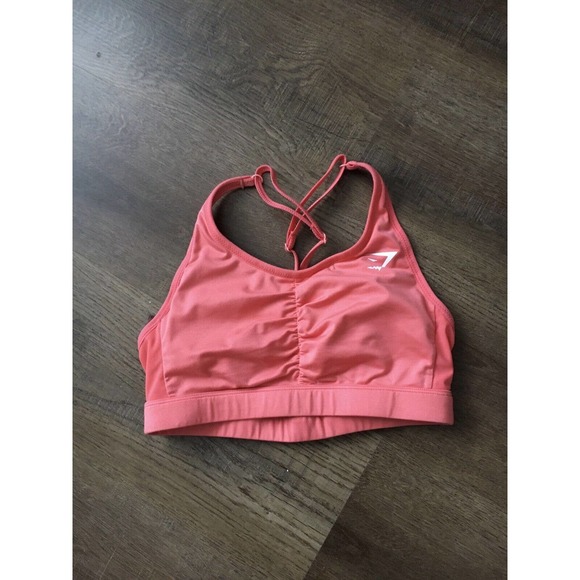 Gymshark Other - Gymshark ruched sports bra in paige pink size small